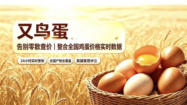 告别零散查价 又鸟蛋平台整合全国鸡蛋价格实时数据